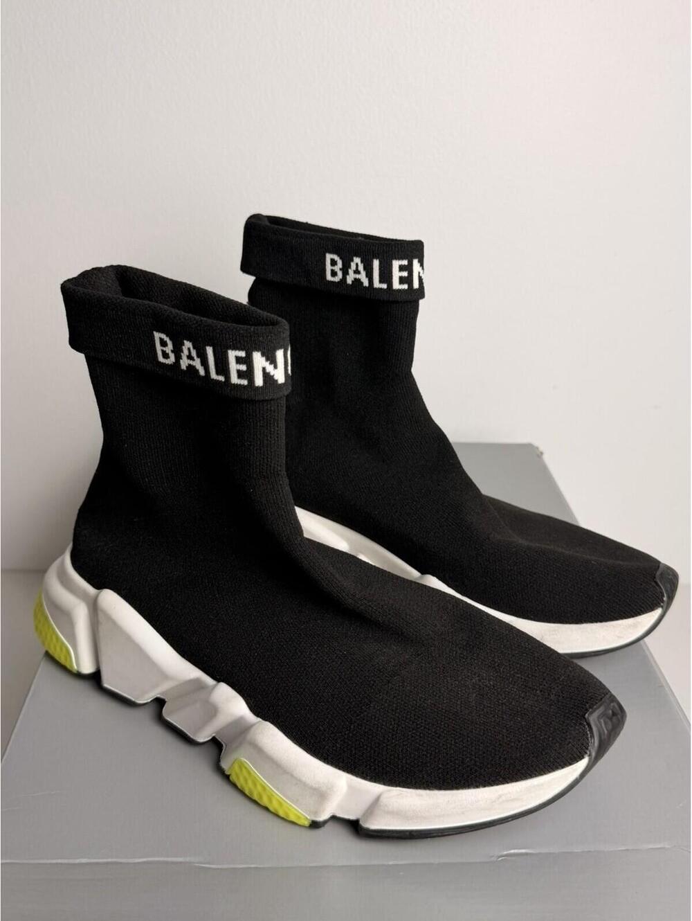 Balenciaga Speed Trainer Sneakers Black/White Women’s SZ 39